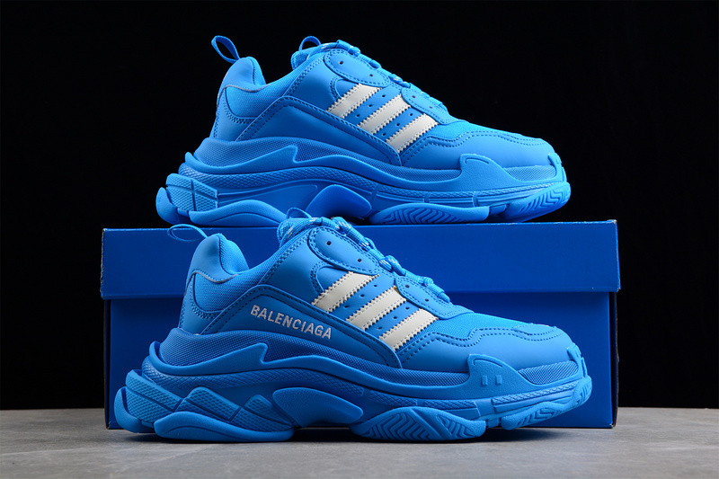 triple s 550 W2FW11003 BA LEN CIAGA TRIPLE S SNEAKERS X AD BLUE BLUE WHITE WOMAN 35 39 MAN 40