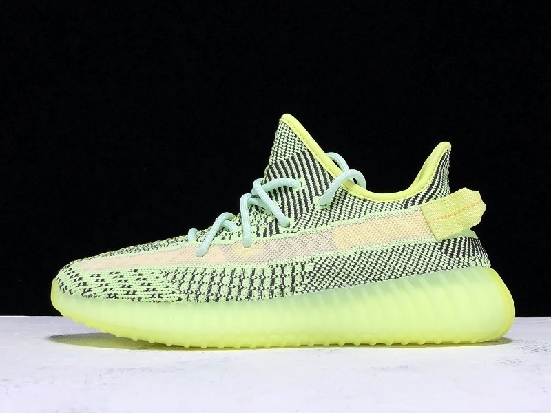 h12 [FW5191]-[CY YEEZY BOOST 350 V2 FLUORESCENT GREEN YEEZREEL REFLECTIVE]-[UNISEX︰3