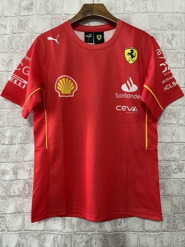 mercedes Ferrari 2024 F1 red racing shirt9037