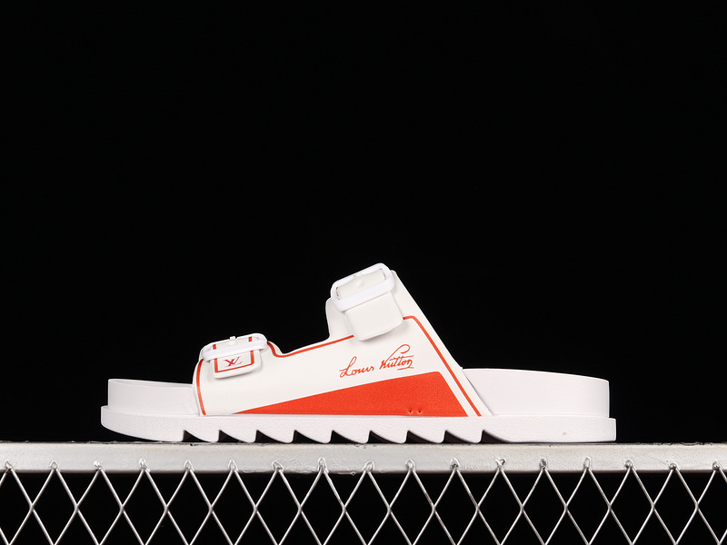 Sandal 【380】[L﹡V TREND CLASSIC SLIPPERS WHITE∕WHITE∕RED]-[WOMAN︰35-39]-[MAN︰40-45] 3657