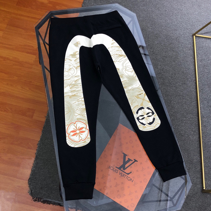 EVISU 1680）EVISU 福神 24新款 大M 家徽 長褲 棉褲 潮流 时尚 彬8A51