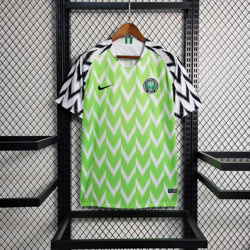 jersey 2018 Nigeria Home Retro Soccer Jerseys(E9C8)
