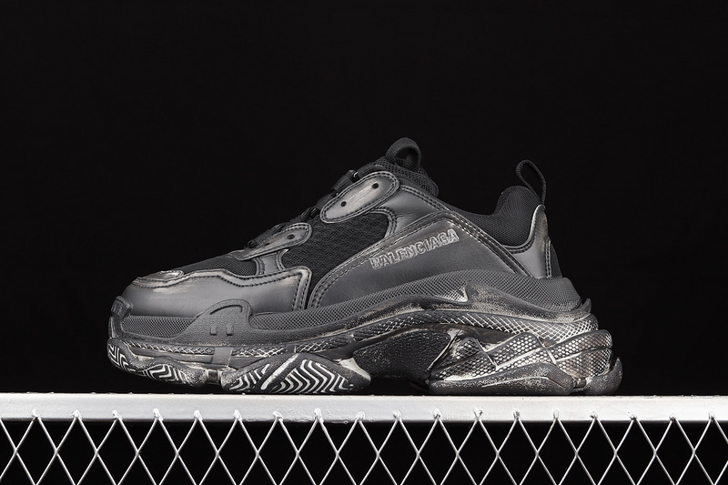 BALENCIAGA TRIPLE S 【580】[W3CN31000]-[ZG BA﹡LEN﹡CIAGA TRIPLE S SNEAKERS BLACK∕BLACK∕BLACK]-[WO