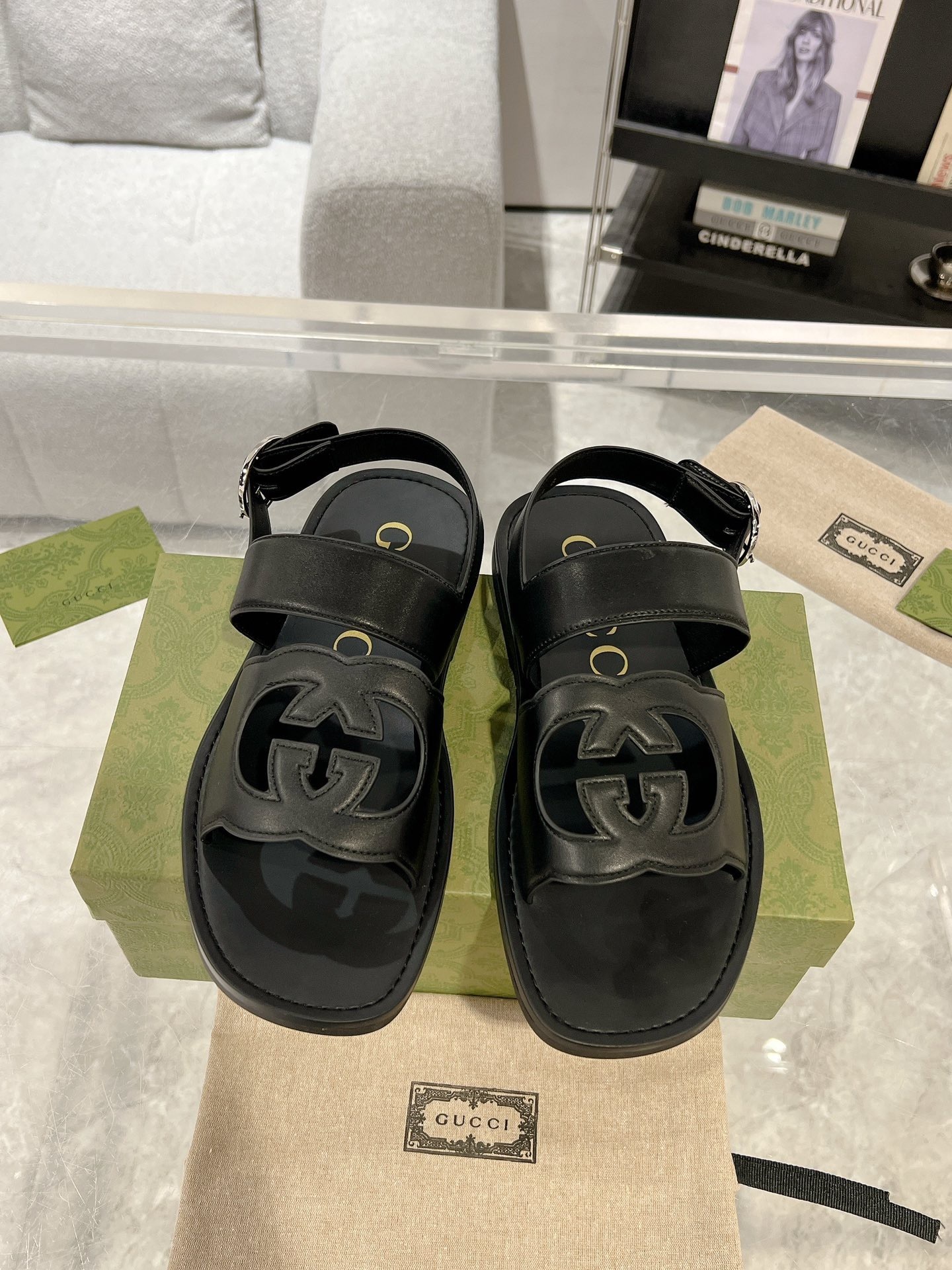 GUCCI SHOES gucc men's sandal 39-44(125usd)(A072)