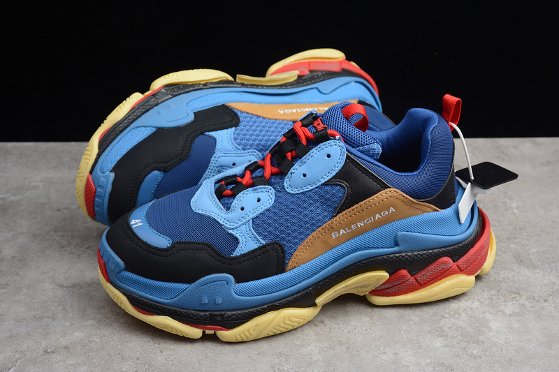 BALENCIAGA TRIPLE S [ECBA700961C]-[TRIPLE S SNEAKER DADSHOE BLUE∕YELLOW∕RED]-[UNISEX︰35-45]-[1