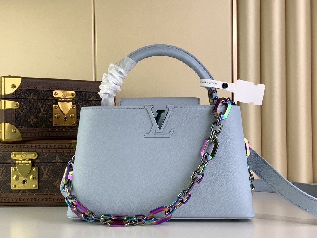 LV-Handbags M48865 24684 Grey Blue (Color chain)(9DFB)