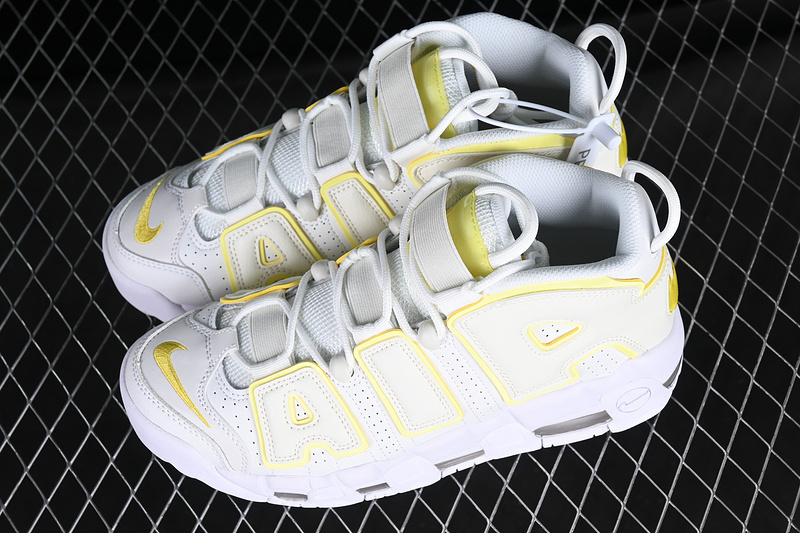 uptempo 350 DM3035 100 AIR MORE UPTEMPO 96 QS WHITE YELLOW WOMAN 36 39 MAN 40 46 D4E9