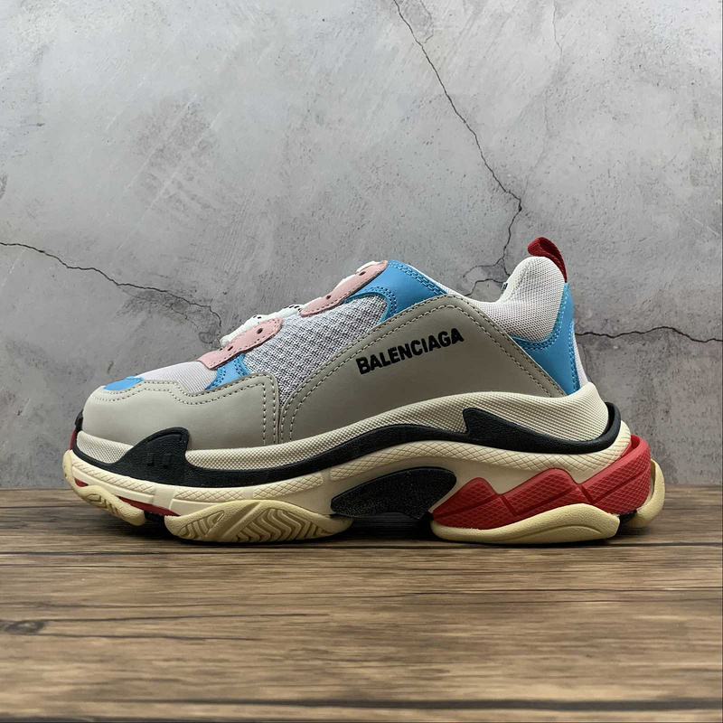 triple s 470 BA LEN CIAGA TRIPLE S DADSHOES GREY BLUE BLACK RED WOMAN 35 39 MAN 40 46 71BD