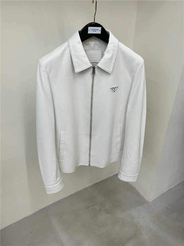 prada 2023fw P ADA Real Leather Jacket Top VersionB5E6