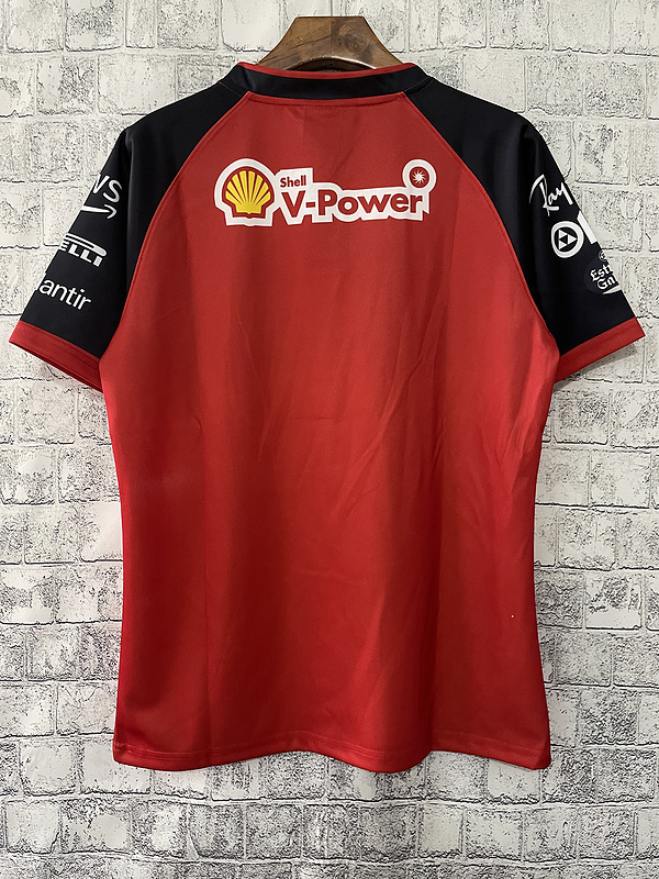 mercedes Ferrari 2022 F1 red black shirt S 5XL86B1