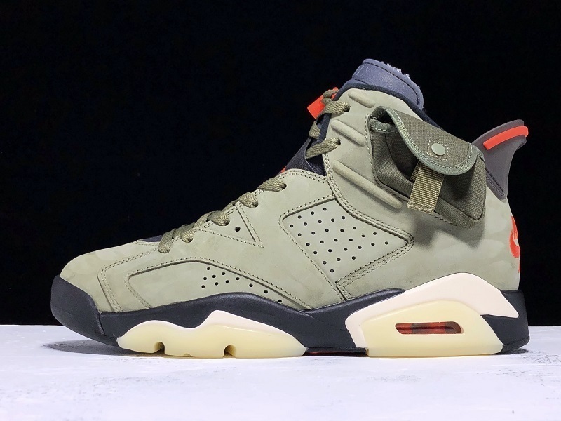 jordan 6 720 CN1084 200 OG TRAVIS SCOTT X AIR JORDAN 6 MEDIUM OLIVE BLACK UNIVERSITY RED F2A5