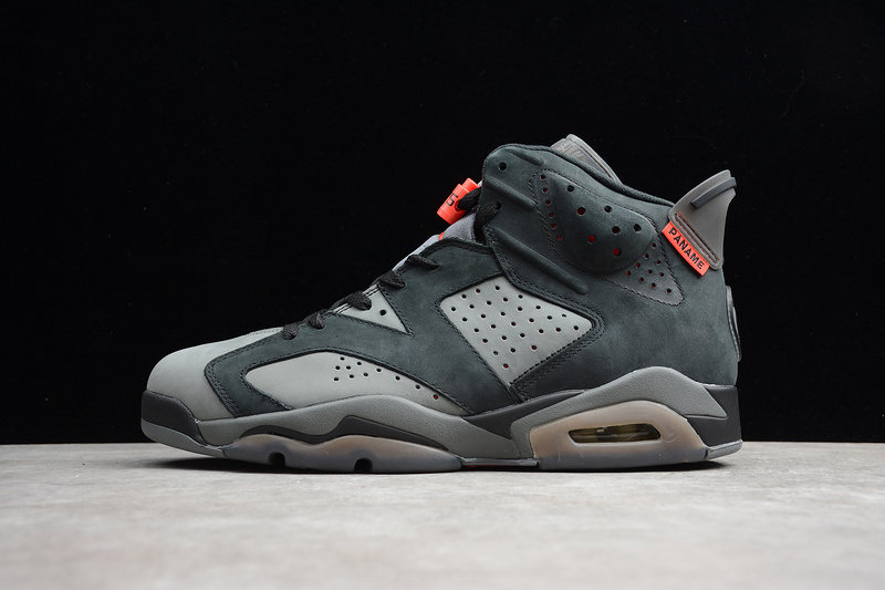 jordan 6 CK1229 001 GZ AIR JORDAN 6 RETRO PSG PARIS SAINT GERMAIN IRON GREY BLACK 6E72