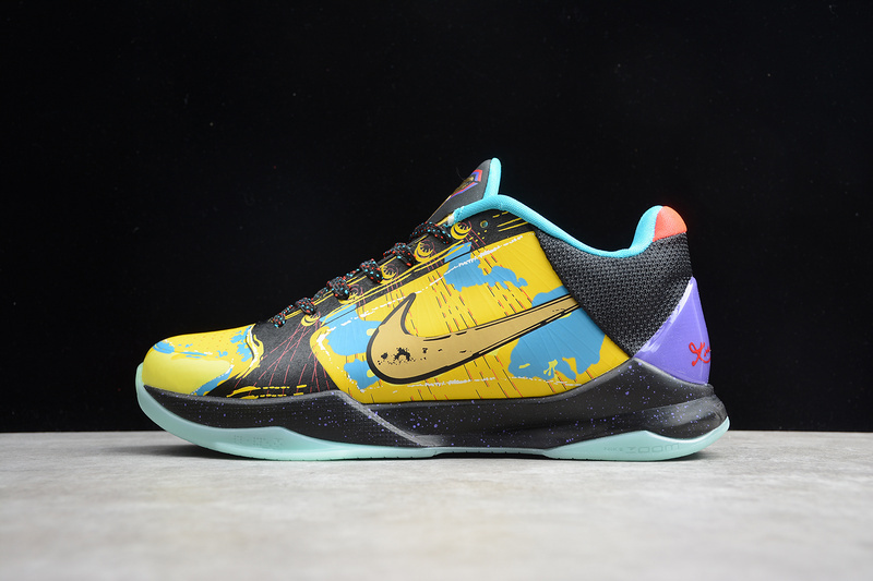 kobe 380 639691 700 ZOOM KOBE 5 PRELUDE BLACK YELLOW BLUE MAN 40 46 8CEF