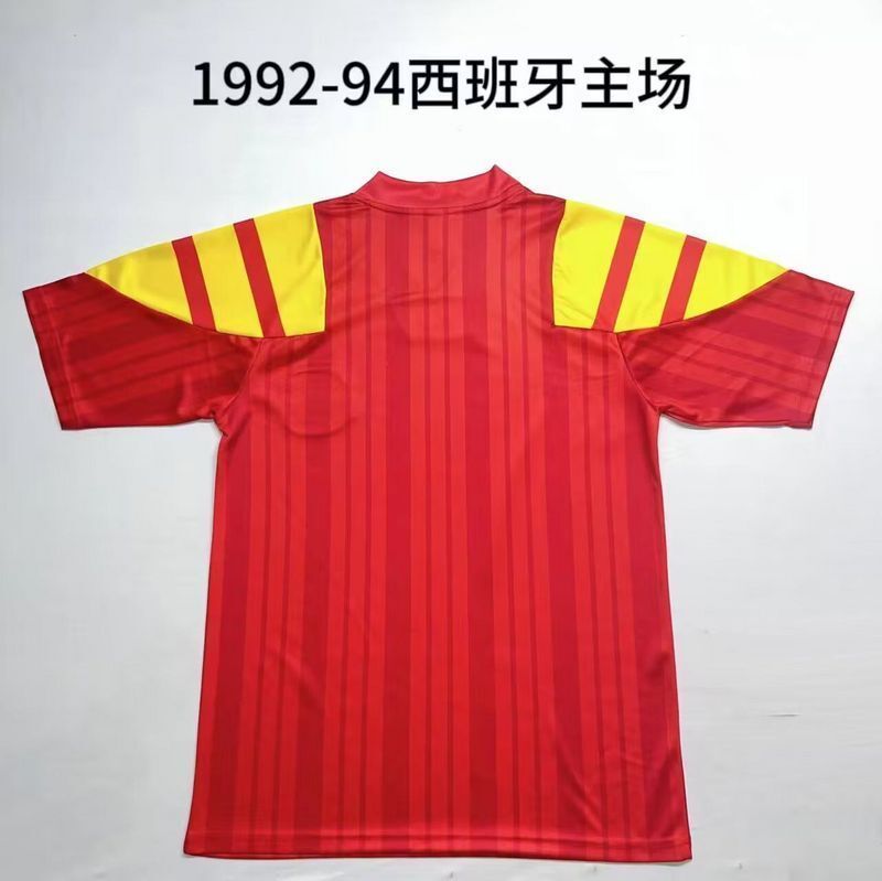 retro jersey Spain Retro home soccer jersey 1992 94 maglia calcio maillot football cami