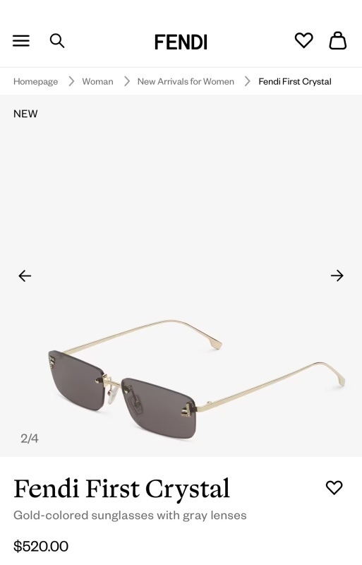 Fendi glasses -FENDI 0224881D