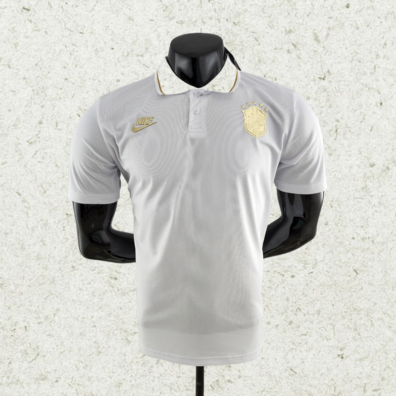 2022 POLO Brazil White soccer jersey Camiseta de futebol maillot deyupoo camisas de time