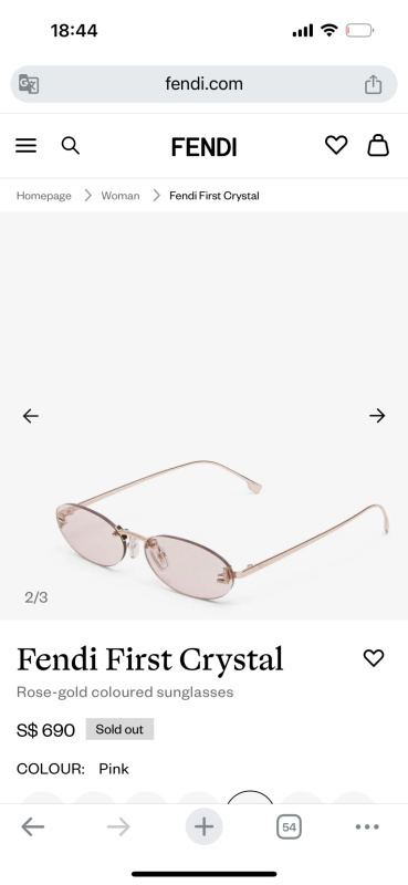 Fendi glasses -FENDI 00954B01