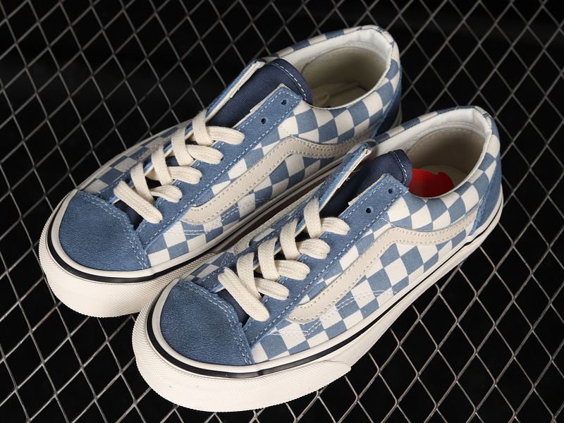 [VN0A3ZCJBC0]-[CHECKERBOARD STYLE 36 SHOES SKATE MOONLIGHT BLUE∕WHITE]-[WOMAN︰35...(ED41)