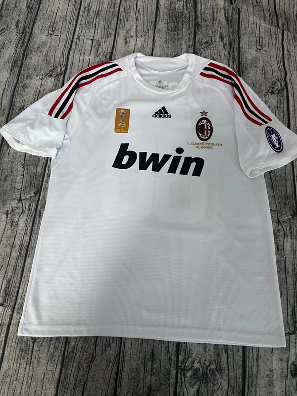 retro jersey AC Milan Retro soccer jerseys 2008 maglia calcio maillot football camiseta