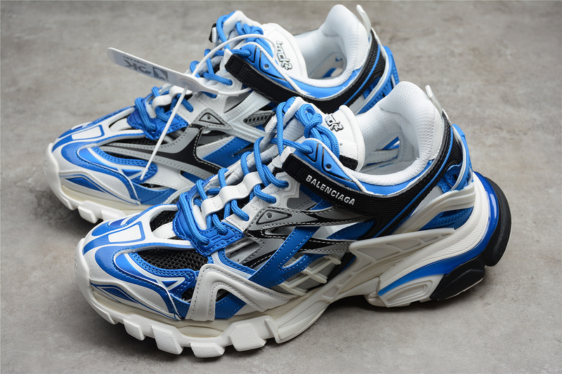 BALENCIAGA TRACK 【530】[568615-W3GC2-9203]-[BA﹡LEN﹡CIAGA TRACK 2.0 SNEAKERS LIGHT GREY∕BLUE∕BLA
