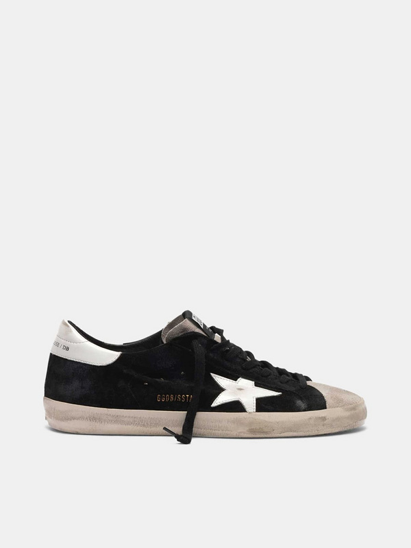 golden goose Super-Star sneakers in two colours of suede with contrast star(8B7B)