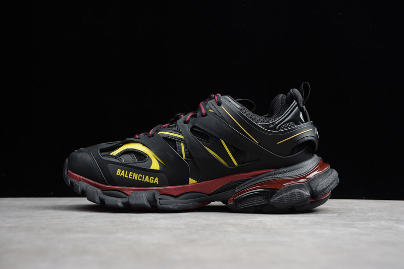 BALENCIAGA TRACK [151-147-163]-[ECBA8001831]-[GET 3.0 TRIPLE S SNEAKER SHOE BLACK∕YELLOW]-[UNI