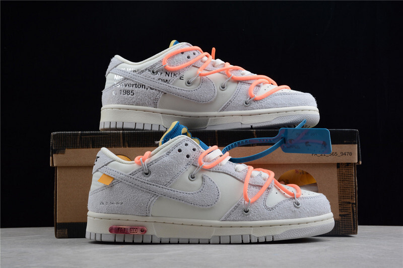dunk 450 DJ0950 119 OW X SB DUNK LOW LOT 19 OF 50 SAIL NEUTRAL GREY ORANGE PULSE UNISEX 36 47