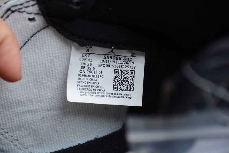 jordan 1 550 555088 041 ST AIR JORDAN 1 HIGH OG BLACK WHITE GAME ROYAL BLACK MAN 40.5 46 97EF