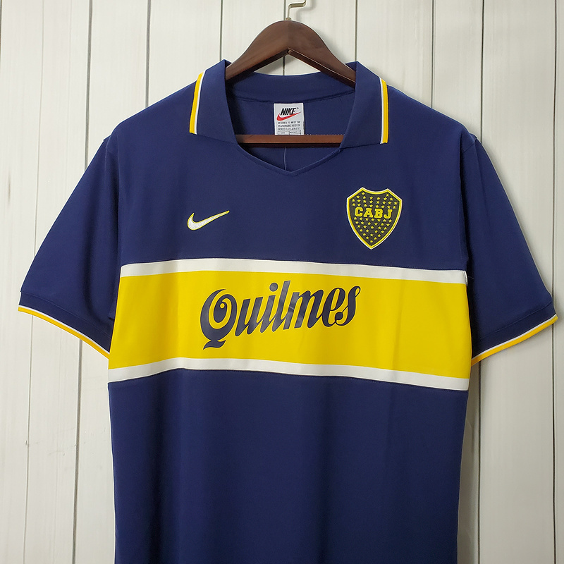 Retro Boca Juniors 97∕98 home S-XXL(624B) camisas de time