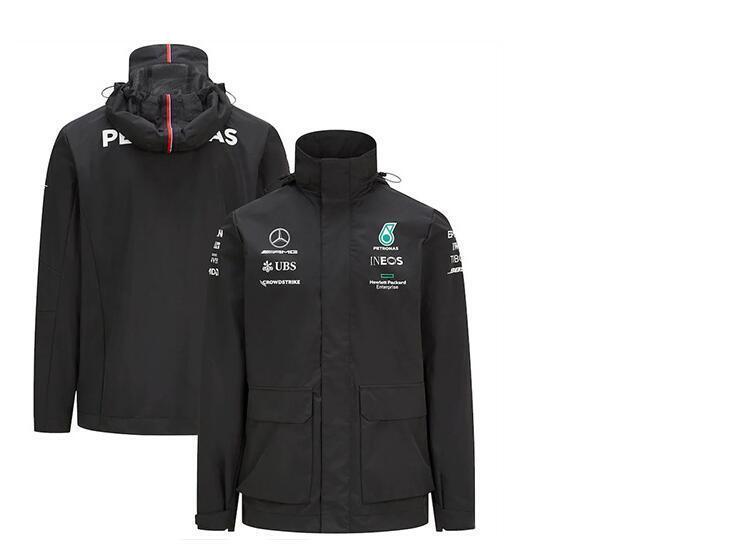 mercedes Mercedes 2021 F1 black windbreaker jacketA69E