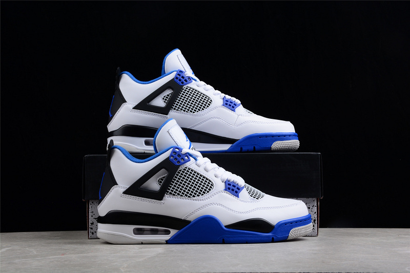 jordan 6 500 308497 117 AIR JORDAN 4 RETRO MOTORSPORTS WHITE GAME ROYAL BLACK UNSIEX 36 47.5