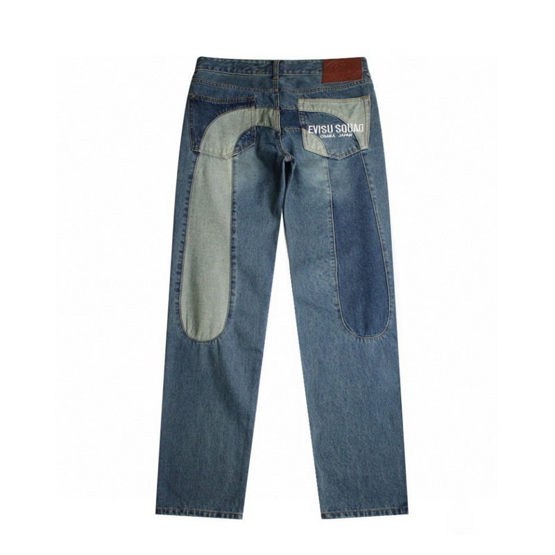 EVISU 2180）EVISU 福神 解構 拼布 大M 牛仔長褲 牛仔褲 潮流 時尚 彬3EC