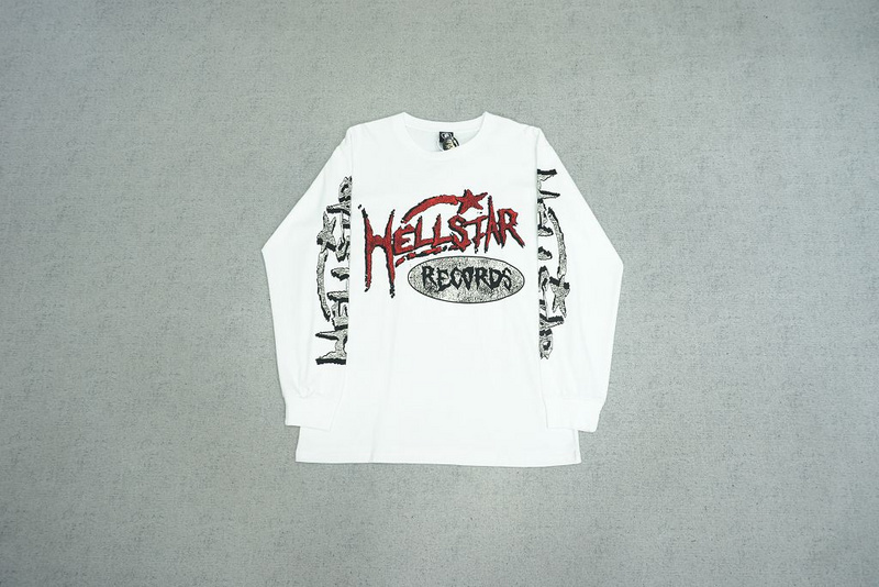 ￥168 Hellstar Studios Records Crewneck Hoodie(58F2) hellstar