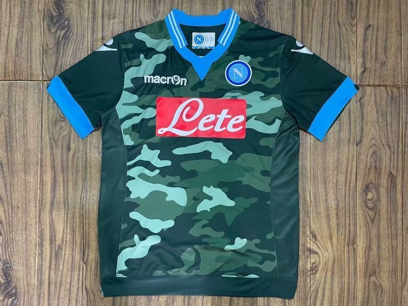 vintage Napoli camo retro soccer jerseys 2013 14 maglia calcio maillot football camiset