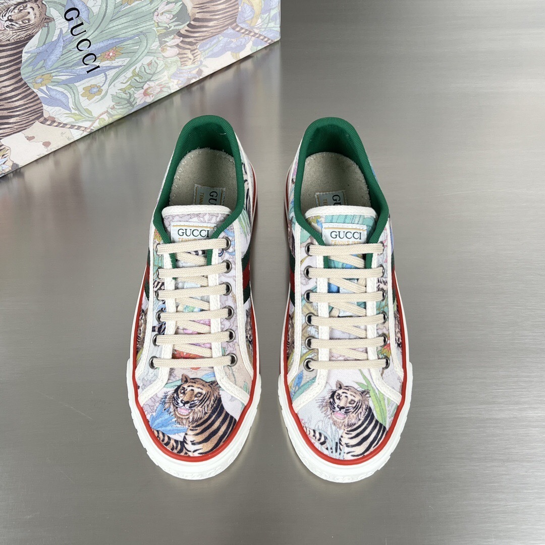 GUCCI SHOES Gucci Tiger Men's Tennis 1977 sneaker 687610(160usd)(18C7)