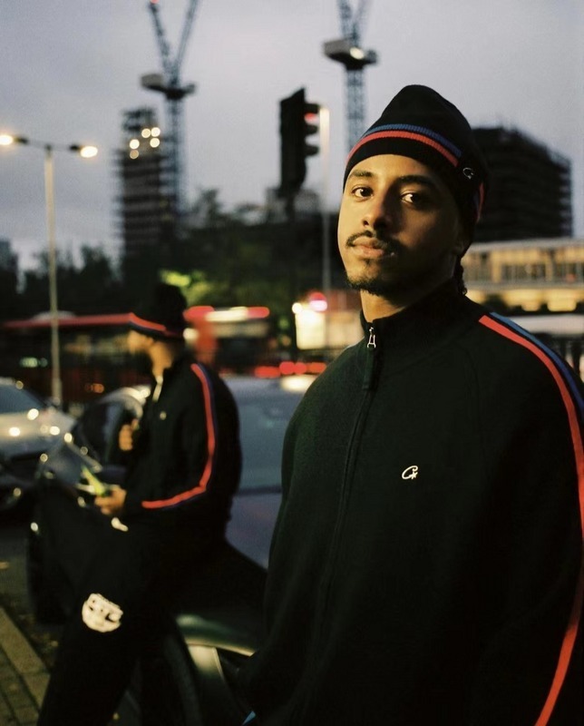 goat 238 Knit zip up fleece Black9B00