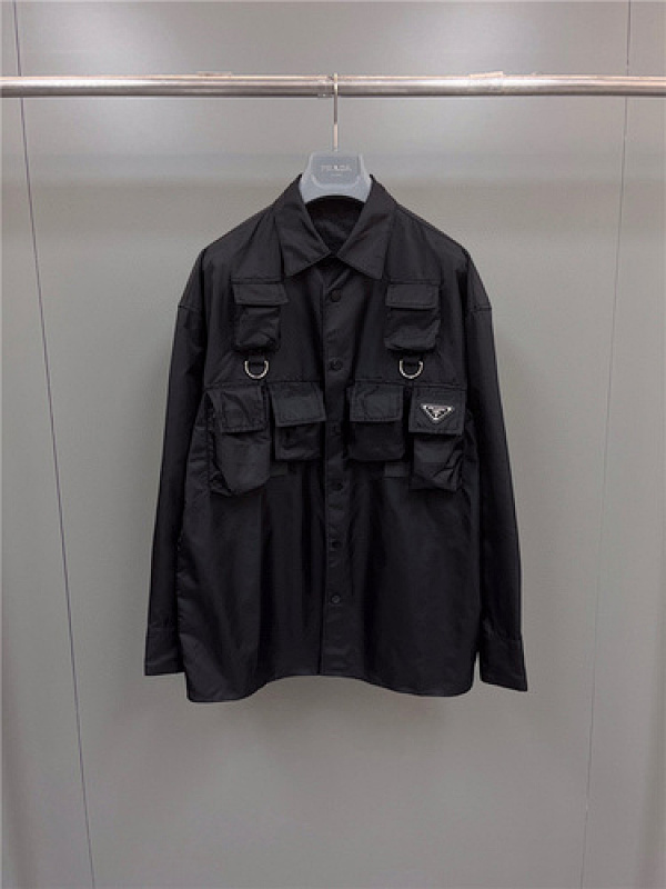 prada 2023FW P ada Shirt Jacket Top Version6642