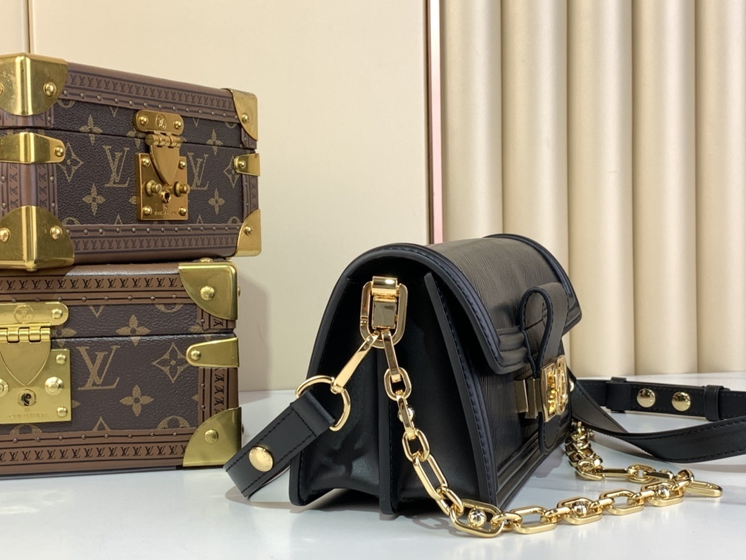 LV-Handbags M23603 Black Water Ripple (Daphne)(F356)