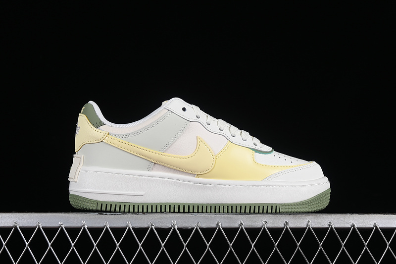 air force 1 280 FN6335 101 AIR FORCE 1 SHADOW WHITE GREEN YELLOW GREY WOMAN 35.5 40 25E5