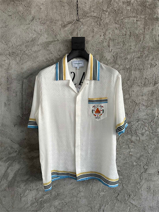 CASABLANCA Clothes CASABLANCA Silk Shirt Top Version(E6AB)