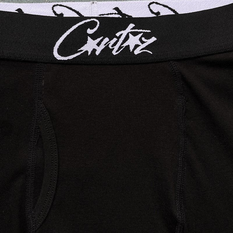 corteiz 85 3-pack ALCATRAZ Boxer Briefs-C Star Black 70B1