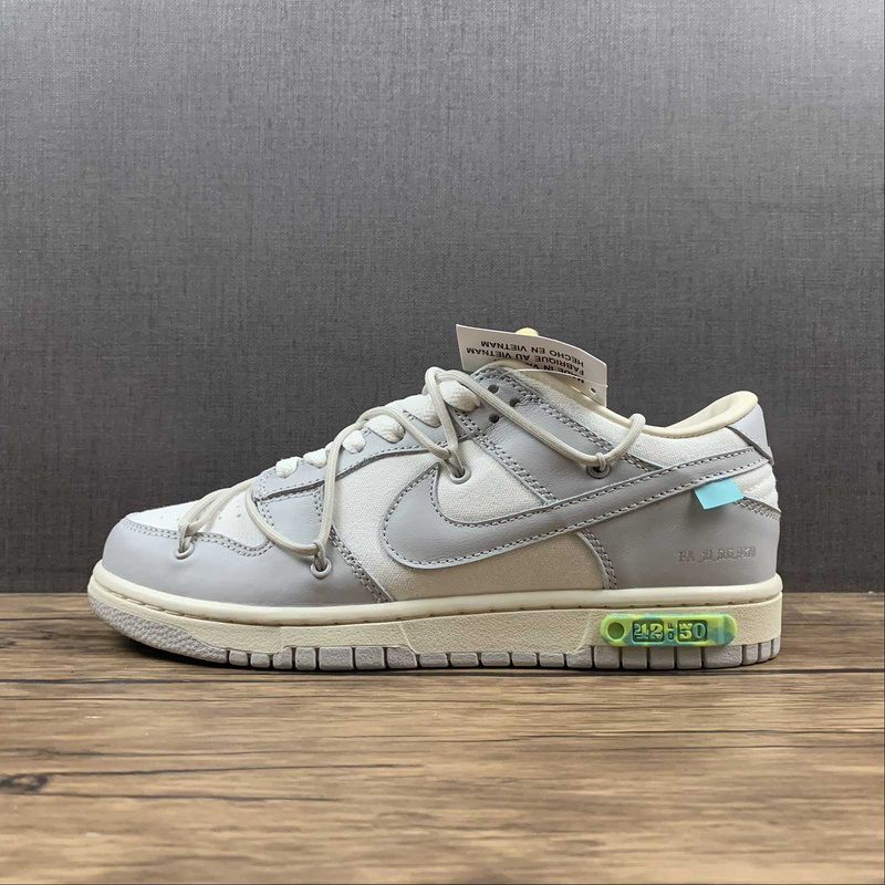 dunk 360 DM1602 117 OW X SB DUNK LOW LOT 42 OF 50 SAIL NEUTRAL GREY LIGHT BONE UNSIEX 36 46 1