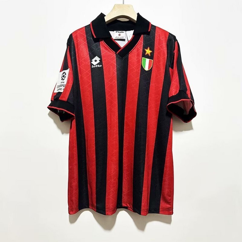 retro jersey AC Milan retro home jerseys 1993 maglia calcio maillot football camisetas