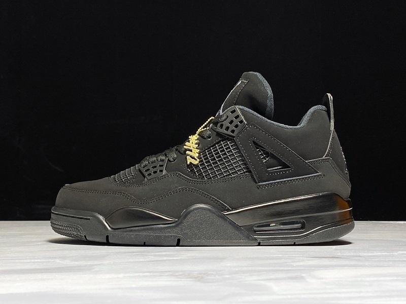 h12 【600】[CU1110-010]-[H12 AIR JORDAN RETRO 4 BLACK CAT BLACK∕BLACK]-[MAN︰40-47.5] DF32