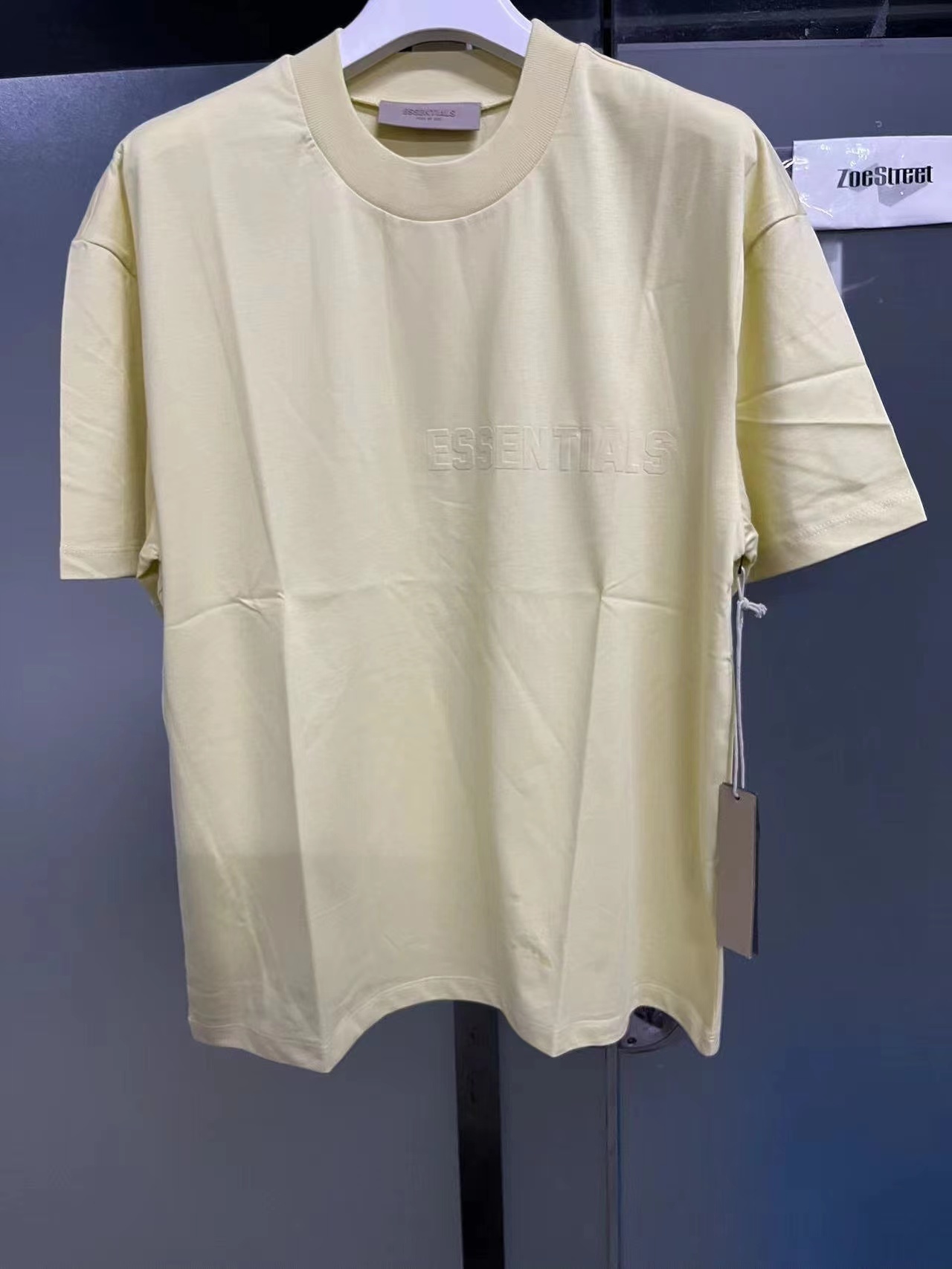 Fear of God FOG308 Fear of God FW2022 Flocking Letters Oversized T-shirt(A5B5)
