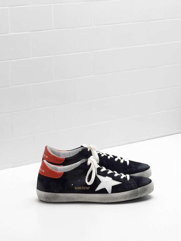 golden goose SUPERSTAR Sneakers G32MS590.E99 Calf suede upper Star and heel tab in leather(DF