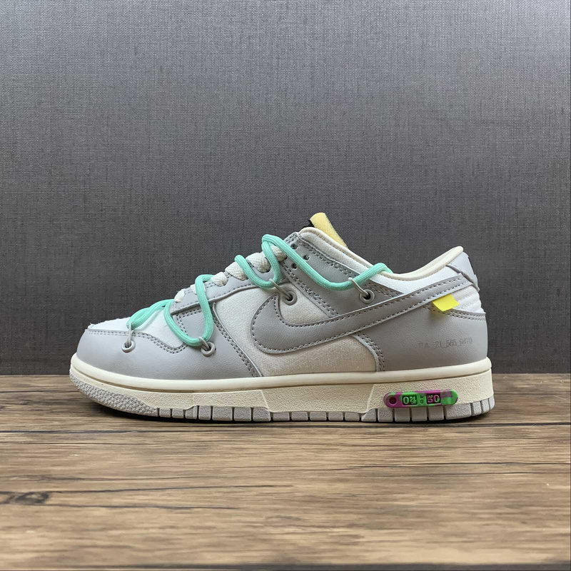 dunk 300 DM1602 114 OW X SB DUNK LOW LOT 04 OF 50 SAIL NEUTRAL GREY GREEN GLOW UNSIEX 36 45 C