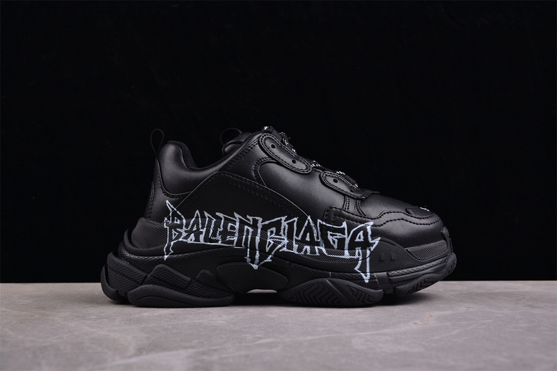 BALENCIAGA TRIPLE S 【480】[W2W2FAY9017]-[BA﹡LEN﹡CIAGA TRIPLE S SNEAKER BLACK∕WHITE]-[WOMAN︰35-3