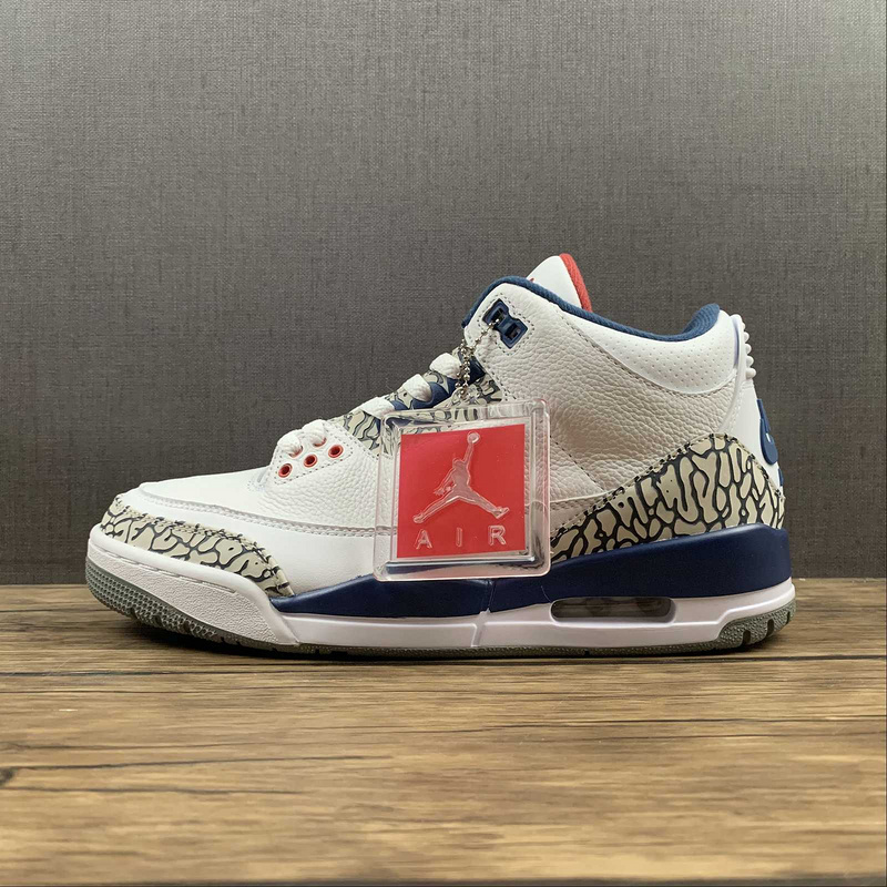 jordan 6 460 854262 106 AIR JORDAN 3 RETRO OG 2016 WHITE WHITE TRUE BLUE MAN 40 47.5 3D1D