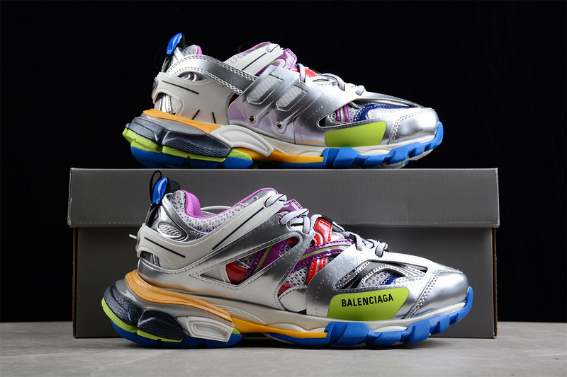 BALENCIAGA TRACK 【580】[BA﹡LEN﹡CIAGA TRACK 3.0 SNEAKERS SILVER∕MULTI-COLOR]-[WOMAN︰35-39]-[MAN︰